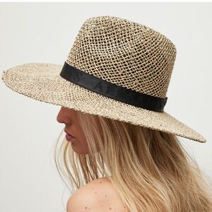 AllSaints Suvi Straw Fedora